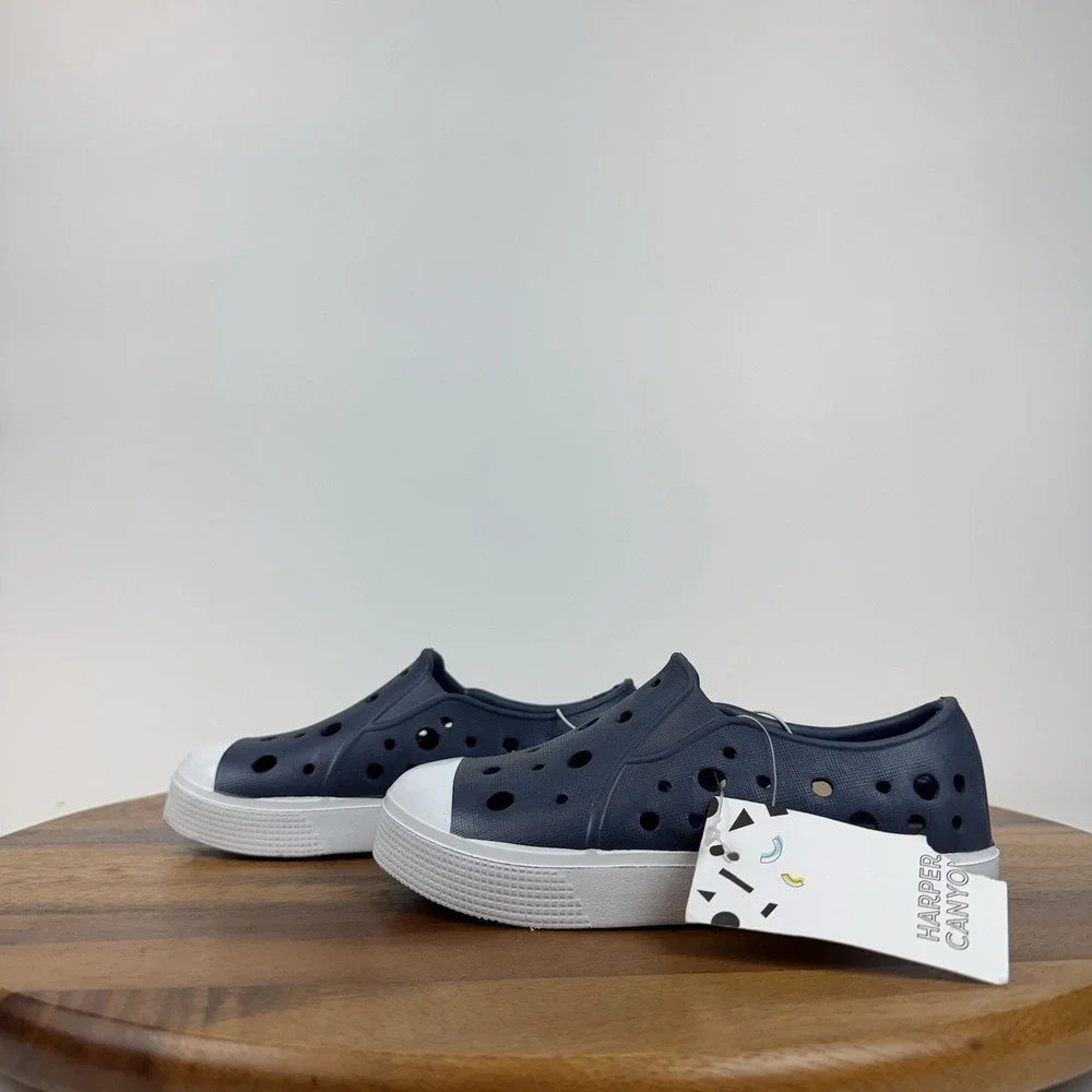New Little Kids Harper Canyon Navy Blue‎ Water Slip On Sneakers Shoes Sandals 10